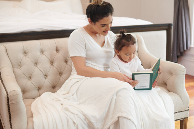 Pristine White Oversized Queen Bamboo Bed Blanket - Little Luxurious Store