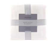 Pristine White Oversized Queen Bamboo Bed Blanket - Little Luxurious Store