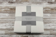 Pristine White Oversized Queen Bamboo Bed Blanket - Little Luxurious Store