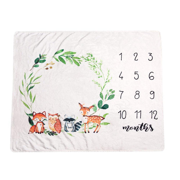 Baby Monthly Milestone Blanket - Little Luxurious Store
