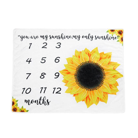 Baby Monthly Milestone Blanket - Little Luxurious Store