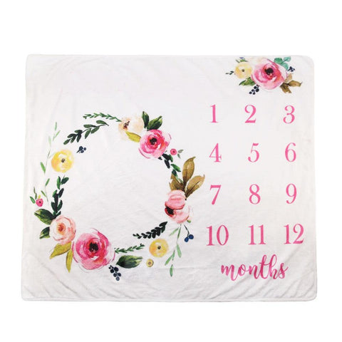 Baby Monthly Milestone Blanket - Little Luxurious Store