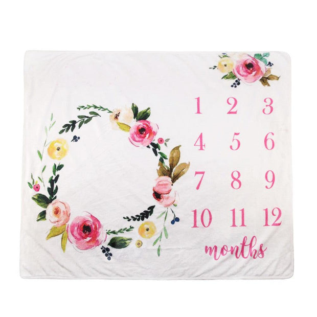 Baby Monthly Milestone Blanket - Little Luxurious Store