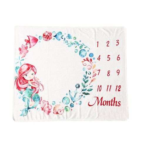 Baby Monthly Milestone Blanket - Little Luxurious Store