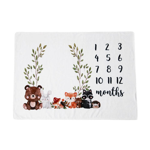 Baby Monthly Milestone Blanket - Little Luxurious Store