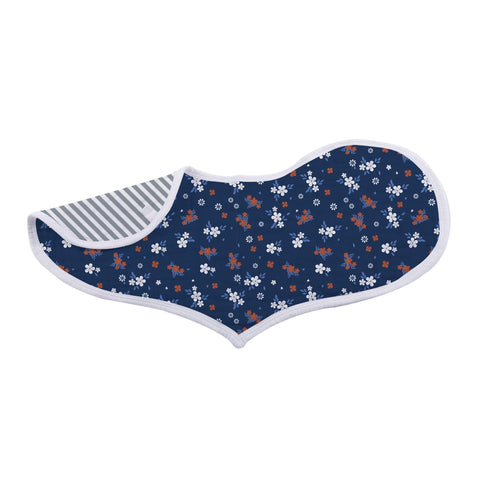 Blooms Floral Bamboo Heart Bib 2PK - Little Luxurious Store
