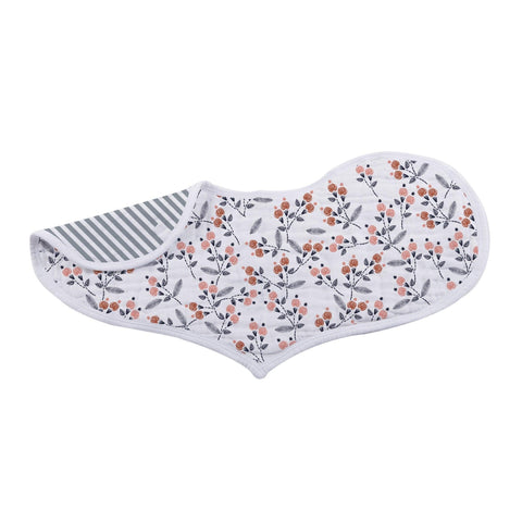 Blooms Floral Bamboo Heart Bib 2PK - Little Luxurious Store