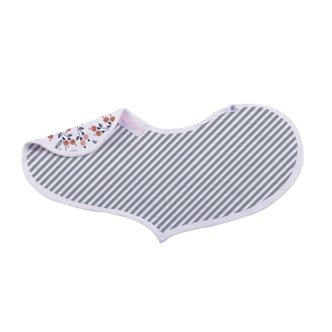Blooms Floral Bamboo Heart Bib 2PK - Little Luxurious Store