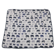 Blue Elephants Blanket - Little Luxurious Store