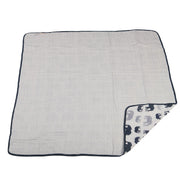 Blue Elephants Blanket - Little Luxurious Store