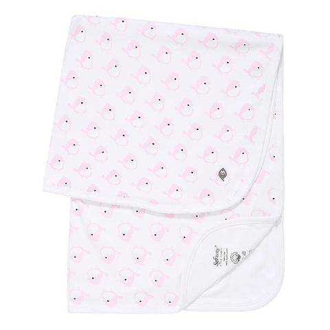 Pink Birdie Blanket - 100% Organic - Little Luxurious Store