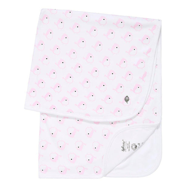 Pink Birdie Blanket - 100% Organic - Little Luxurious Store