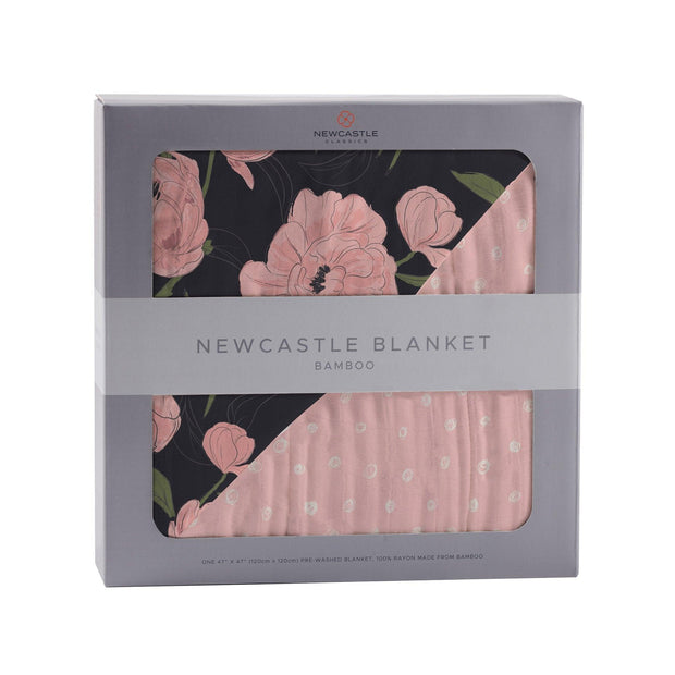 Pink Flower Bamboo Blanket - Little Luxurious Store