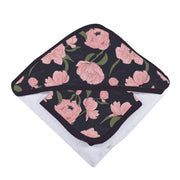 Pink Flowers Hooded Towel and Washcloth Set - Little Luxurious Store