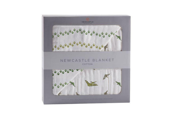 Dino Feet Cotton Muslin Blanket - Little Luxurious Store
