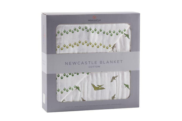 Dino Feet Cotton Muslin Blanket - Little Luxurious Store